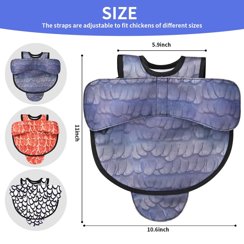 CLYORA Chicken Saddles for hens, Chicken Apron Back Protector for