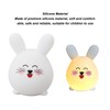 Silicone Night Light Cute Cartoon Mouse USB Rechargeable Tap Control