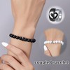 INERRWIX Matching Couple Ring Bracelets Gifts for Boyfriend Husband Fiance