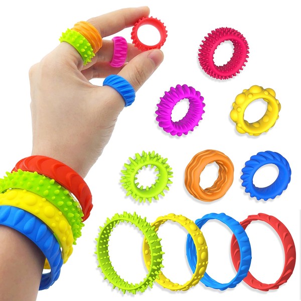 Plstod 12 Stück Anti Stress Ring, 4 Stück Anti Stress