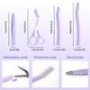TORMEN Professional Eyebrow Grooming Kit Eye Brow Scissors with Comb