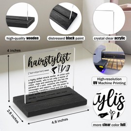 Hairstylist Gifts, Hair Stylist Appreciation Gifts, Hairstylist Gift Ideas, Hairstylist Graduation Gifts Hairstylist Retirement Gifts, Hairstylist Definition Signs for Salon Home WDSS66