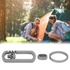 Titanium Alloy Keychain Men's Waist Belt Buckle Outdoor Carabiner Hanging