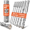 BAUBECK SDS Plus Drill Bit Set for Concrete [7-Piece -