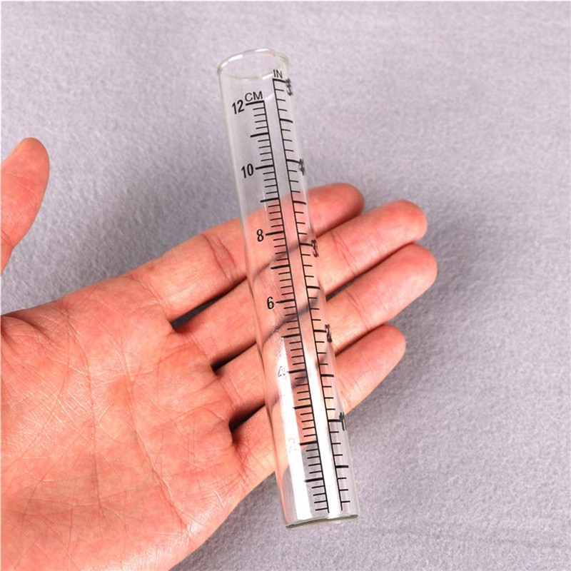 TBWHL 2pcs 5" Capacity Rain Gauge Glass Replacement Tube for