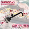 Chef Master Commercial Griddle Scraper with Replacement Blade and Grill