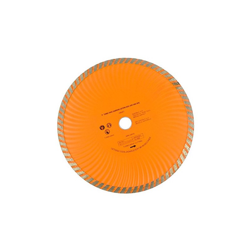9" 230mm Turbo Wave Diamond Cutting Disc (Wet and Dry)