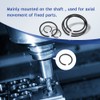 120Pcs GB895.2 Φ10-Φ26 Retainer Clip 65Mn Shaft Steel Wire Ring