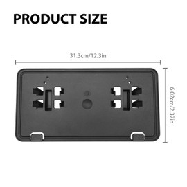 Aynaxcol JL3Z17A385BA Front License Plate Bracket Frame Holder, Replacement for Ford F Series 150 2.7L 3.0L 3.5L 2018 2019 2020, Replaces JL3Z17A385BA