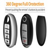 Compatible with Nissan Key Fob Cover with Leather Keychain,Soft TPU