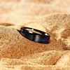 King Will Men's Tungsten Wedding Ring 8mm Black with Purple