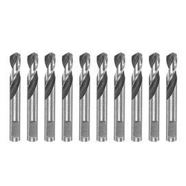 HARFINGTON 10pcs High-Speed Steel Drill Bits 5mmx42mm for Hole Saws Arbor Drill Bit Replacement Thick Metal Cutting