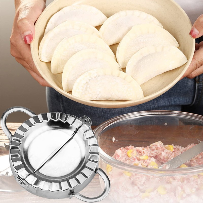RNHDLY Dumpling Maker 8 Pack Stainless Steel Dumplings Maker Machine
