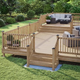 Deckorators 4 in. x 4 in. Victoria Black High Point Cedar Post Cap