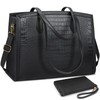 Laptop Bag for Women 15.6 Inch Laptop Tote Bags PU