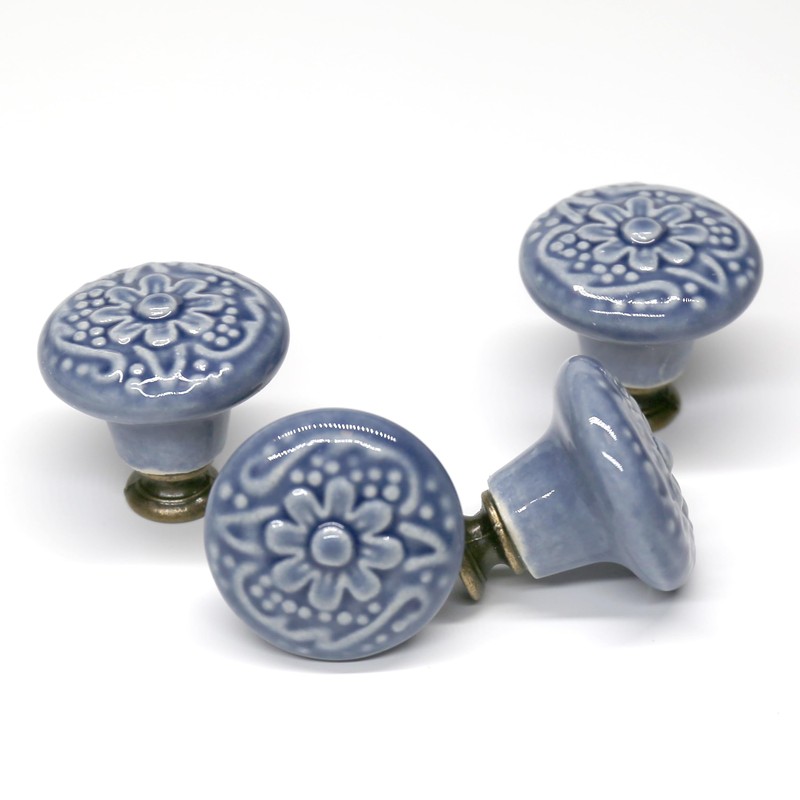 Auped 12 Vintage Style Furniture Knobs 34 mm for Kitchen