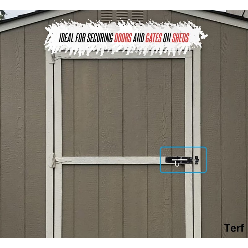 TERF® Heavy Duty Brenton Bolt Black 150mm (6 inch) Strong