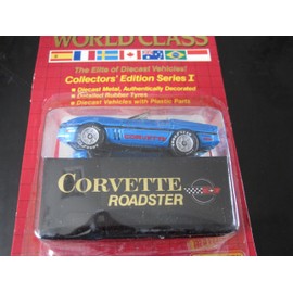 Corvette Roadster (blue) Matchbox World Class Red Card Series #1 (1989)