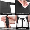 Gotega 3 Pack Waterproof Rubber Vinyl Apron Adjustable Bib Apron