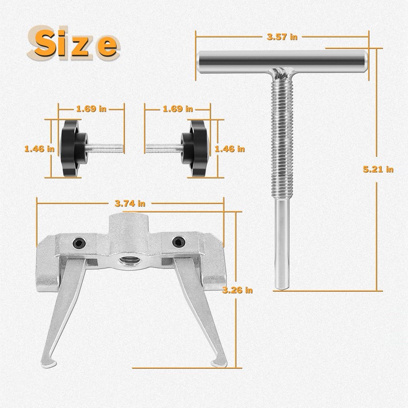 gokeshfly Impeller Puller 660040-1 for 2-1/4" to 2-9/16", Impeller Removal