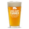 Dairy Farmer Pint Glass 16oz -Turns grass into milk -