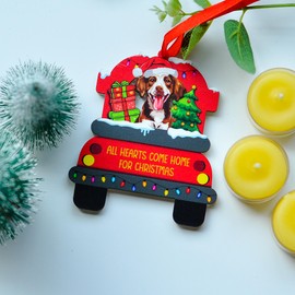 BlinkWishes Brittany Dog Christmas Ornament, for Brittany Owners, Brittany Lovers, Dog Mom, Dog Dad, Brittany Dog Ornaments for Tree Decor Xmas Keepsake