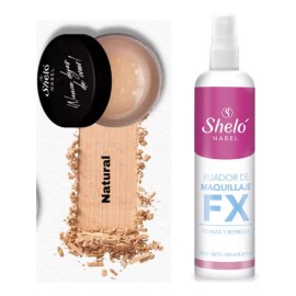 Sheló Nabel Polvo De Arroz Natural Y Fijador De Maquillaje, Shelo Nabel.