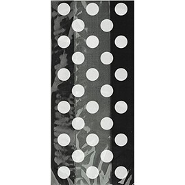 Royal Blue Polka Dots Cellophane Bags - 14" x 5.63" (Pack Of 20) | Premium Elegant Treat Bags For Gifts, Party Favors & Candy Packaging