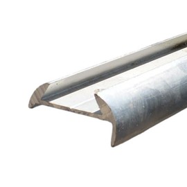 Boat Gunnel Molding Rub Rail | 1 1/2 x 3/4 Aluminum (8 Ft Sections)