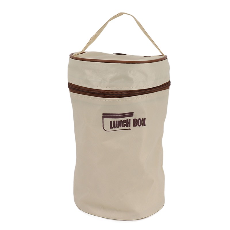 Bento Lunch Box Round with Lid Bag Leakage Proof Stainless