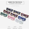 JOVAKIT Fashion Square Blue Light Glasses for Men Women Simple