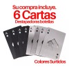 Mafab 6pz Tarjeta Destapador Botella Carta Pokar Acero Inoxidable
