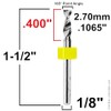 Carbide Drill Bits with 1/8" Shanks (Choose Your Size) for
