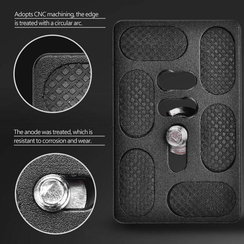 Quick Release Plate with 1/4 Inch Screw Attachment 40/50/60/70/100 mm