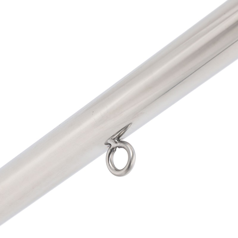 Boat Flag Pole 610mm Length Stable 316 Stainless Steel Rail