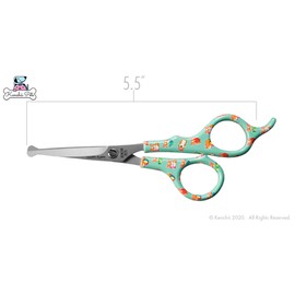 Kenchii Pets - Happy Puppy Home or Professional Dog Grooming Shears/Scissors 5.5 in. Total Length