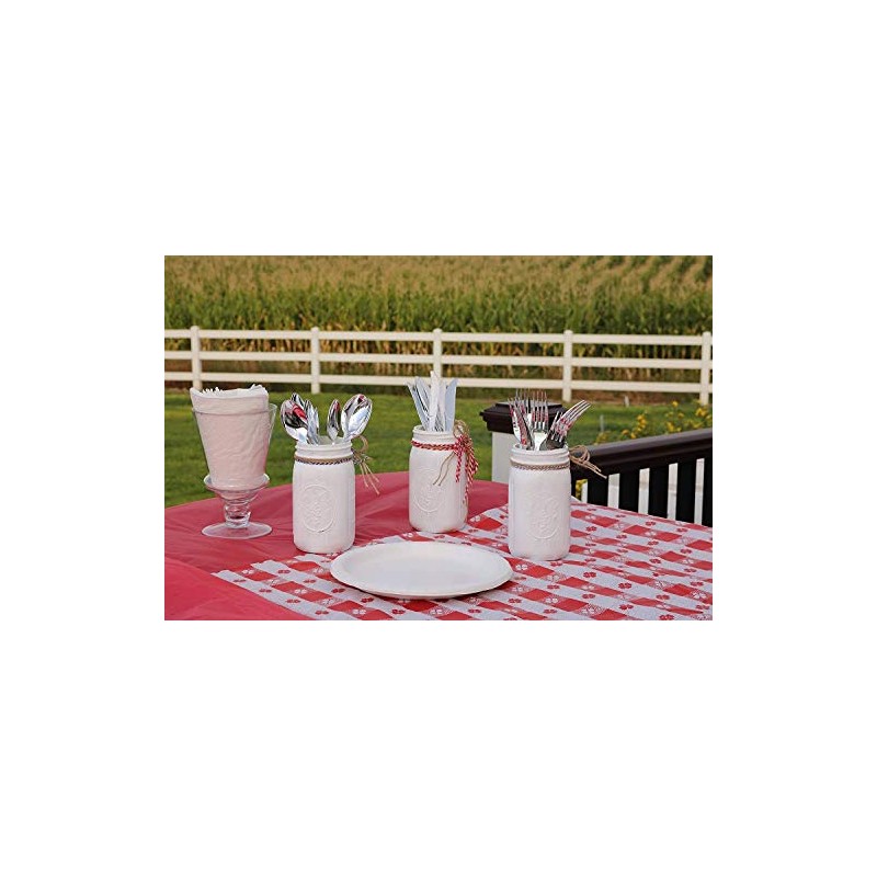 144 Heavy Duty Silver Plastic Cutlery Set - 48 of