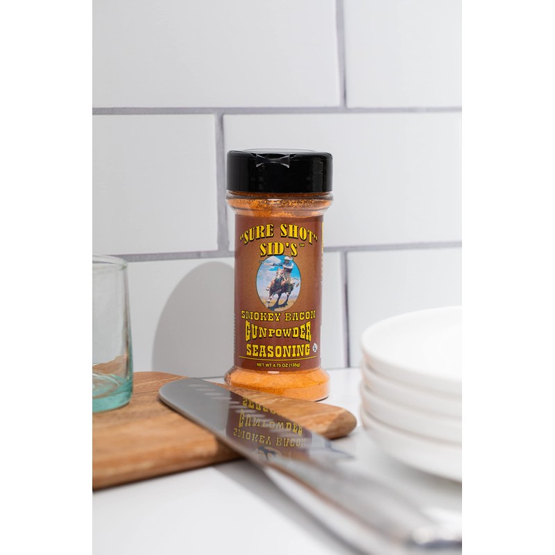 Sure Shot Sid’s Smokey Bacon Gunpowder Seasoning - Famous BBQ