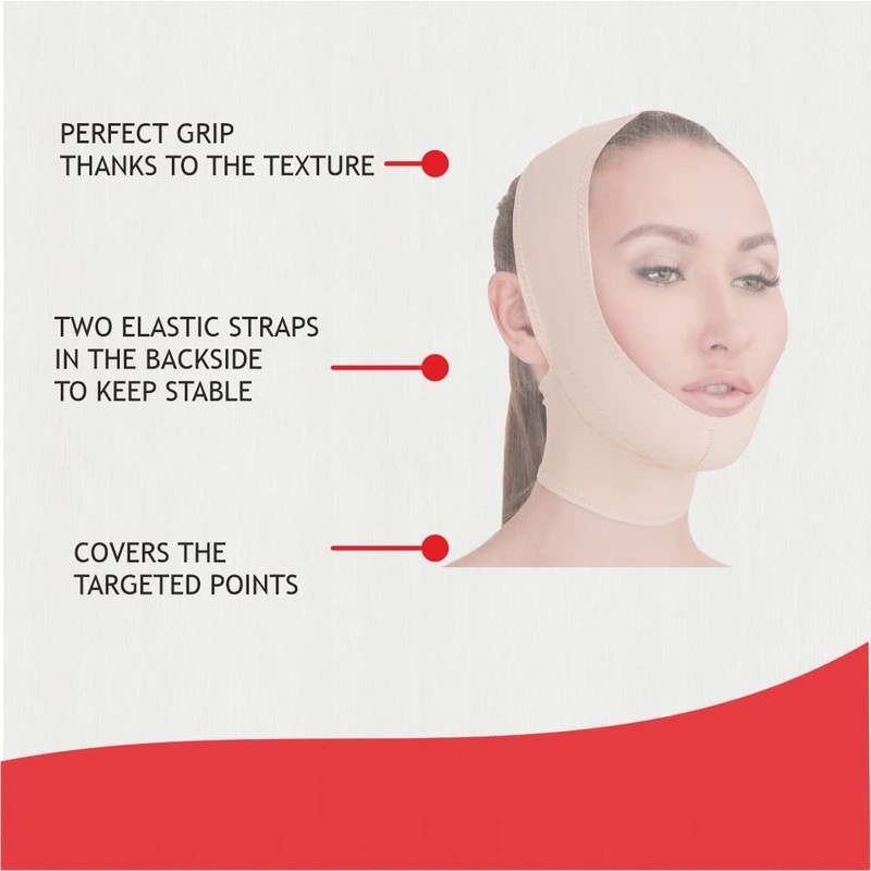 Post Surgical Chin Strap Bandage for Women - Neck and