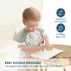 GRSSDER 3-pack Mess Proof Baby Feeding Bibs with Food Catcher