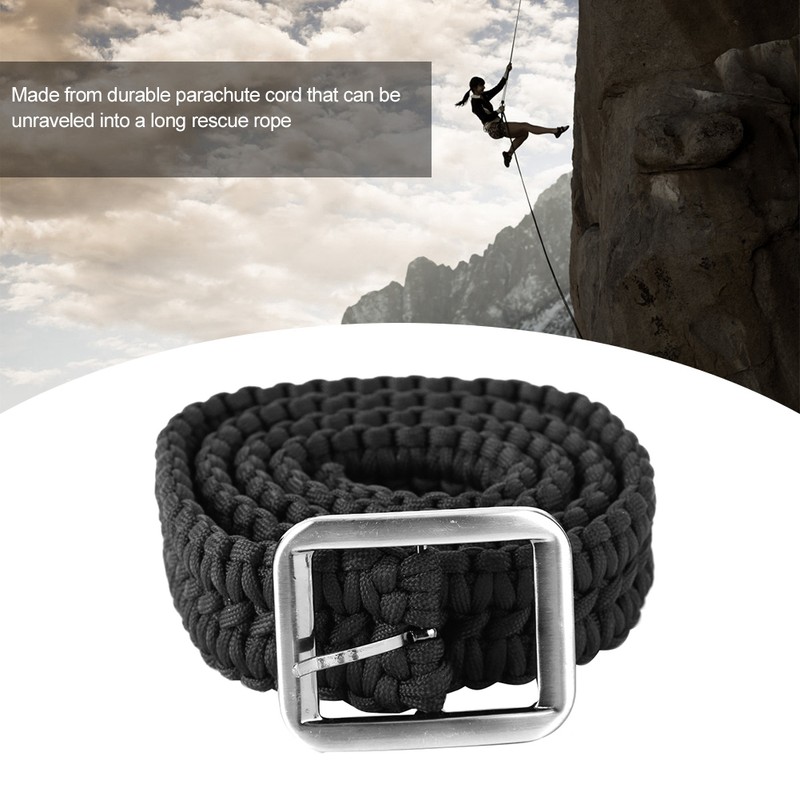 Handmade Paracord Rope Belt Outdoor Survival Accessories For Camping Hiking