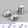 10 Pcs Waterproof Push Button Momentary Stainless Steel Push Button