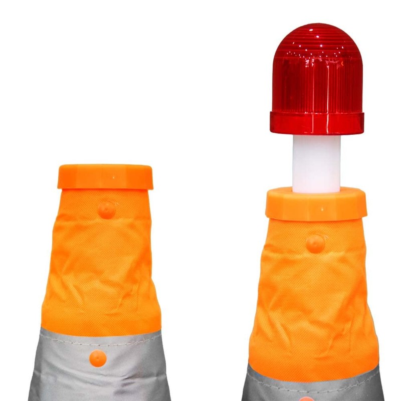 70CM Foldable Traffic Cone - Orange | Reflective Collapsible Safety