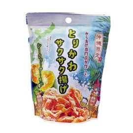 Fried Torika Crispy 0.9 oz (25 g) x 10 Pack Set (5 x Shikuwasa Flavor, 5 Okinawan Salty)
