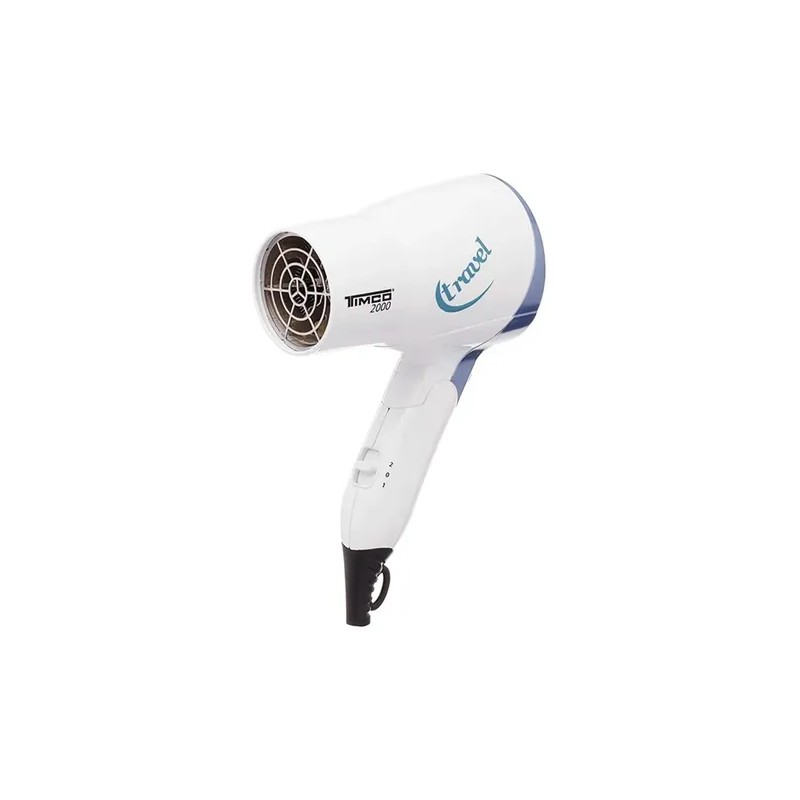 Secadora Cabello Plegable P/viaje Iones Timco Tra-2000 Color Blanco
