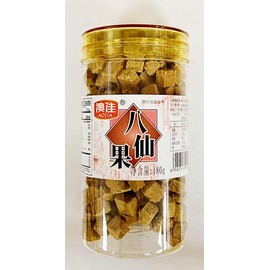 Citrus Peel,Hawthorn,Licorice Flavor Candy,Traditional Chinese Preserved Fruit Snacks, 180g, 2-Pack 八仙果
