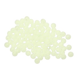 YELARXI Fishing Beads Glow Hard Plastic Fish Rigs 5 mm (500 Pack, Natural Color)