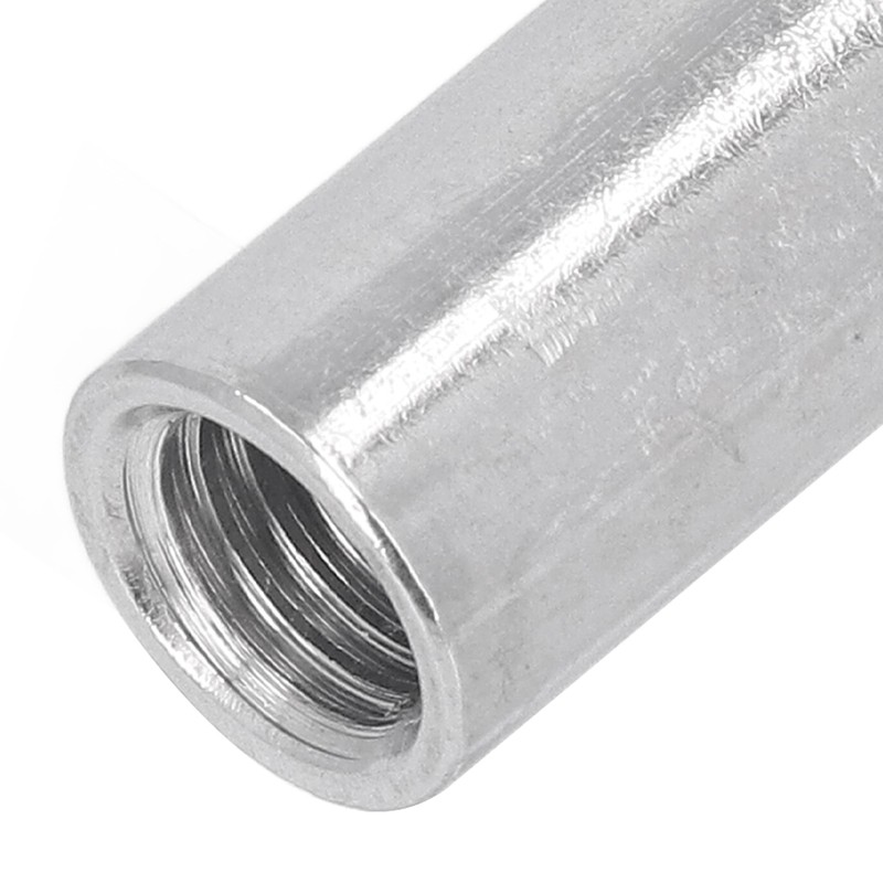 5PCS M12 Cylindrical Coupling Nuts 304 Stainless Steel Female Thread