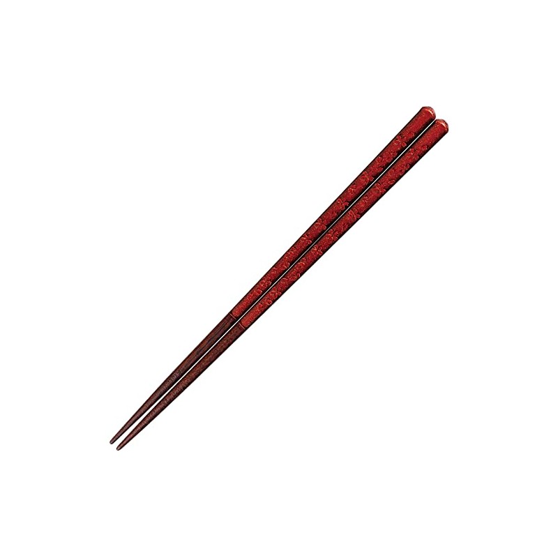 Wakasa Lacquer Chopsticks 264512 Tenmaru Ohana, Red, Natural Wood, Dishwasher
