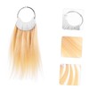 Baluue 30pcs Hair Testing Samples Rings Salon Hairdressing Hair Sample